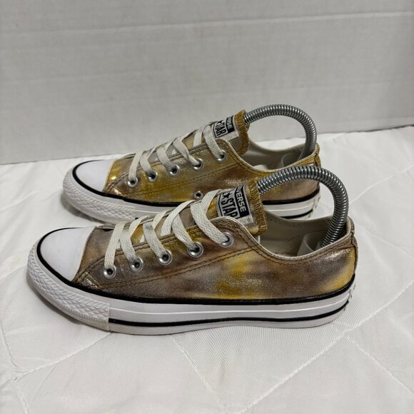 Converse Chuck Taylor All Star Ox Metallic Gold Silver Copper Low Top Women’s 6 - Picture 5 of 16